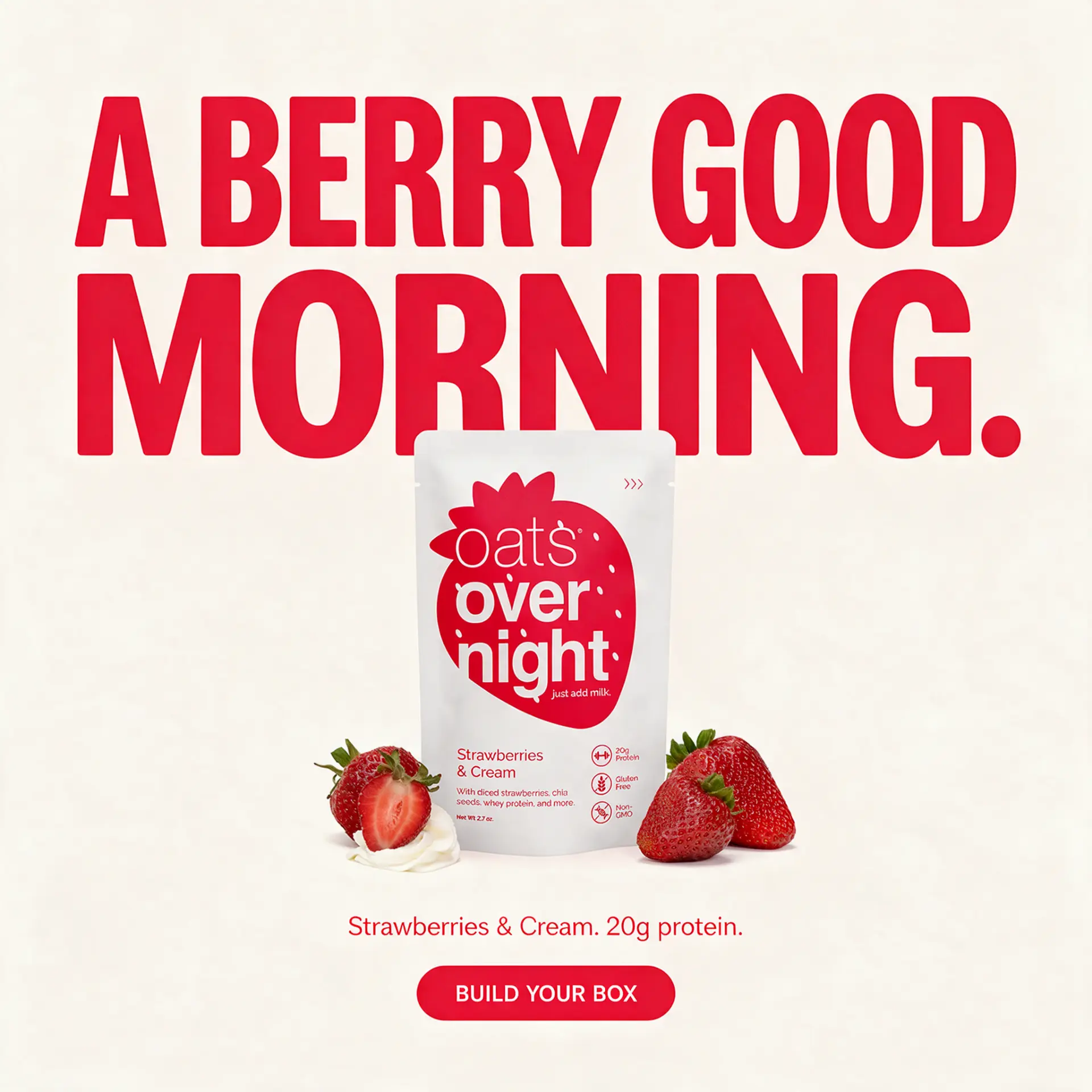 Oats Overnight — A Berry Good Morning.